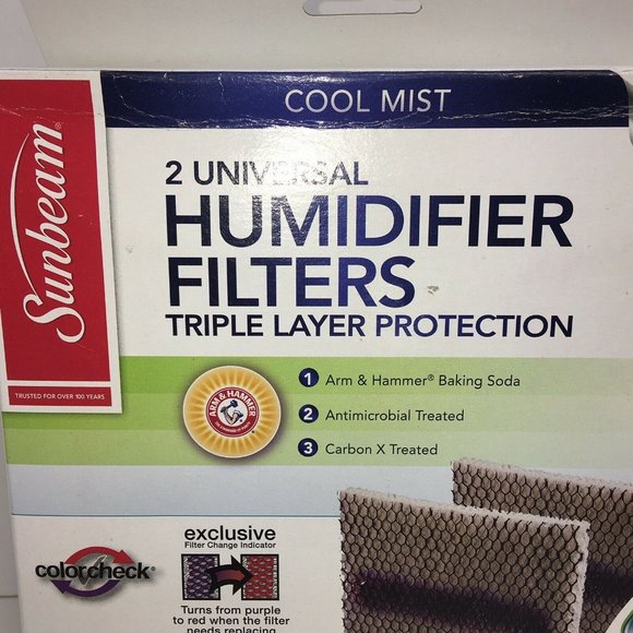 Sunbeam Cool Mist Humidifier Universal Filter Holmes Honeywell 2 Pk Arm & Hammer - Picture 3 of 12